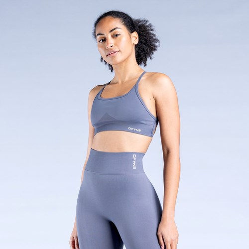 DFYNE Dynamic Backless Sports Bra Dunkelgrau | 589-XSJCWH