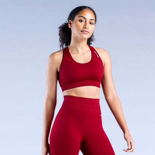 DFYNE Dynamic Sports Bra Crimson | 458-UXOQDH