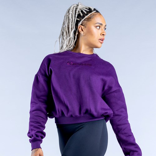 DFYNE Luxe Revive Crop Pullover Lila | 120-KAVNRG