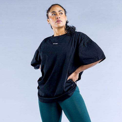 DFYNE Luxe Revive Oversized T Schwarz | 592-PXRMGJ
