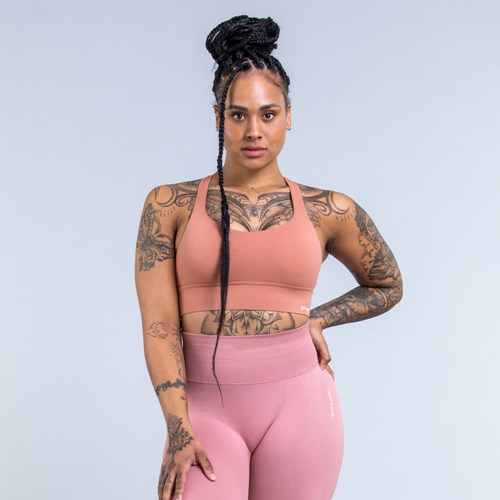 DFYNE Origin Medium-Support Sports Bra Brick | 609-QOAUKB