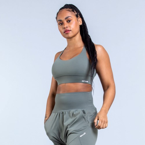 DFYNE Origin Medium-Support Sports Bra Grün | 841-OIXLUC