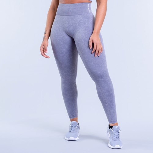 DFYNE Valkyrie Acid Wash Leggings Grau | 681-PQCESJ