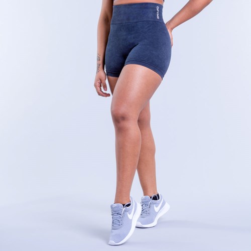 DFYNE Valkyrie Acid Wash Shorts Charcoal | 096-VTZRCW