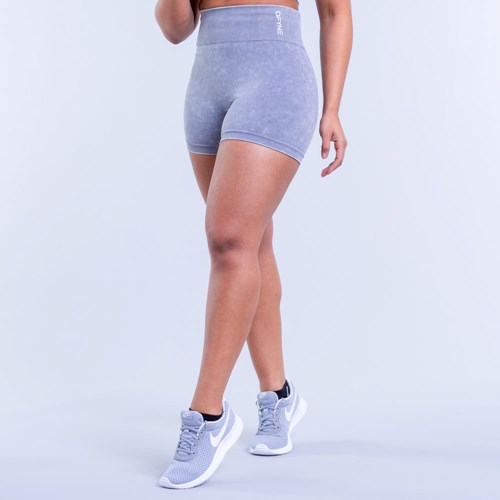 DFYNE Valkyrie Acid Wash Shorts Grau | 689-BFYKVO