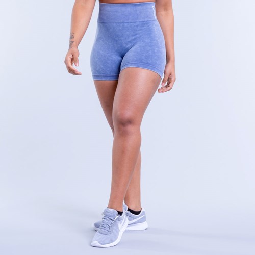 DFYNE Valkyrie Acid Wash Shorts Tiefesblau | 780-XBDAFZ